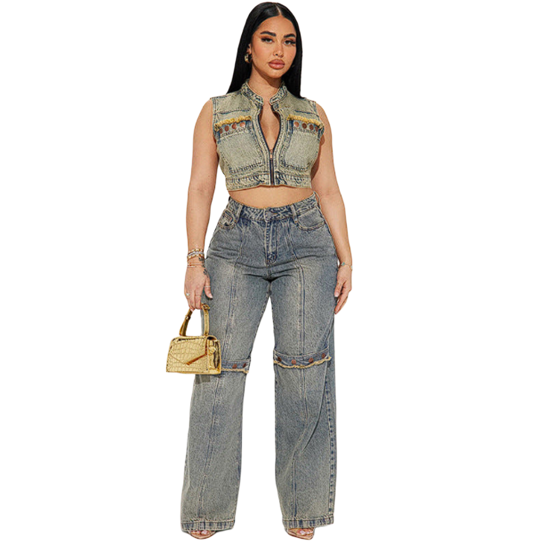 VAQUEROS DE PIERNA ANCHA STREETWEAR