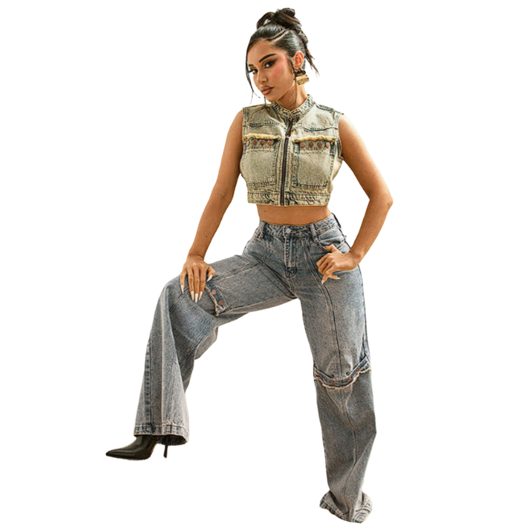 VAQUEROS DE PIERNA ANCHA STREETWEAR