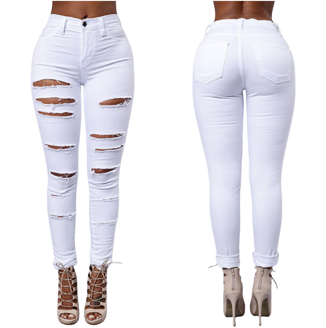 PANTALÓN ROTO HIGH WAIST