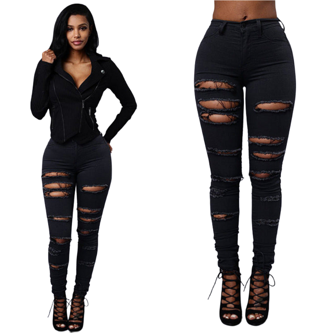 PANTALÓN ROTO HIGH WAIST