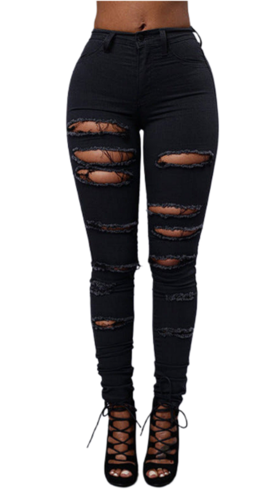 PANTALÓN ROTO HIGH WAIST