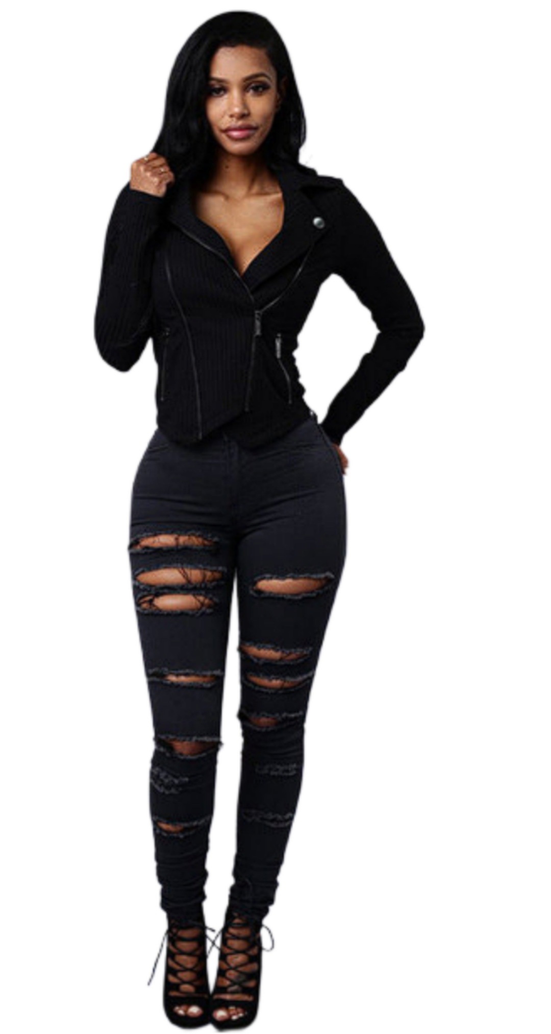 PANTALÓN ROTO HIGH WAIST