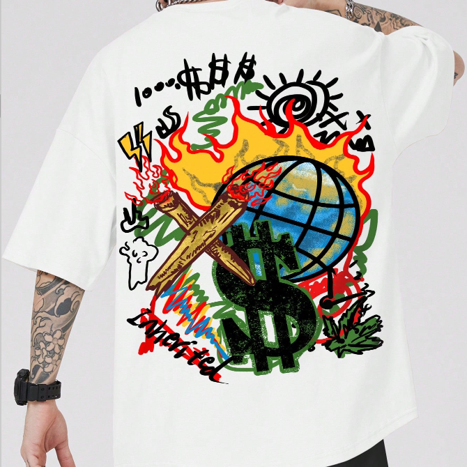 CAMISETA CUELLO REDONDO WORLD ON FIRE