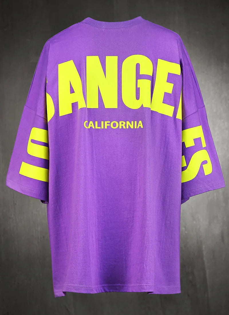 CAMISETA OVERSIZED CASUAL LOS ANGELES CALIFORNIA