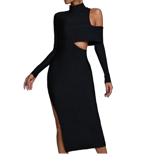 VESTIDO ESSENTIALS CUELLO ALTO