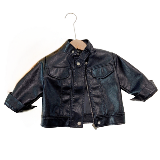 CHAQUETA CUERO NEGRA UNISEX