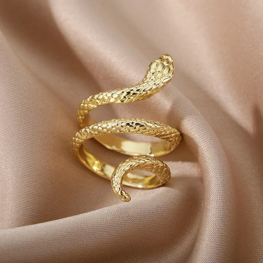 ANILLO SERPIENTE ORO